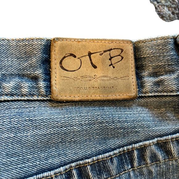 OTB One Tough Brand Men's Relaxed Straight Medium Wash Jeans Y2K Sz 38X32 - Picture 7 of 11